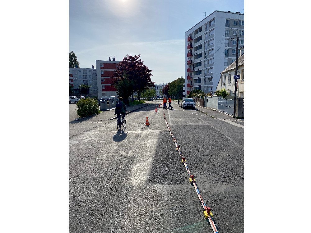 Trainé électrique et sismique le long du tracé de la future ligne de Tramway et BHNS de Brest